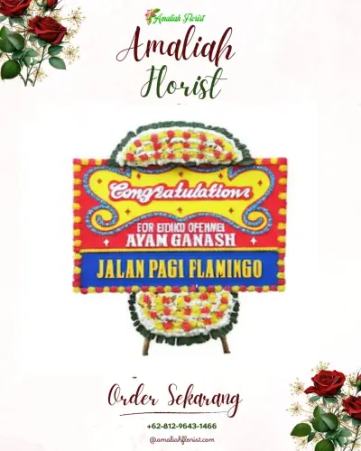 Bunga Papan Congratulation di Gunung Telihan